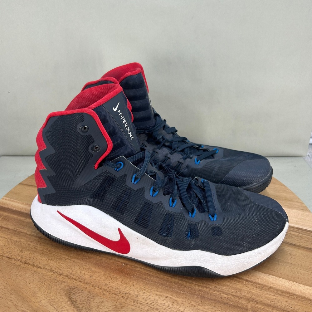 Nike Hyperdunk 2016 Mens Basketball Shoes Navy Blue Red 844359-446 Size 12